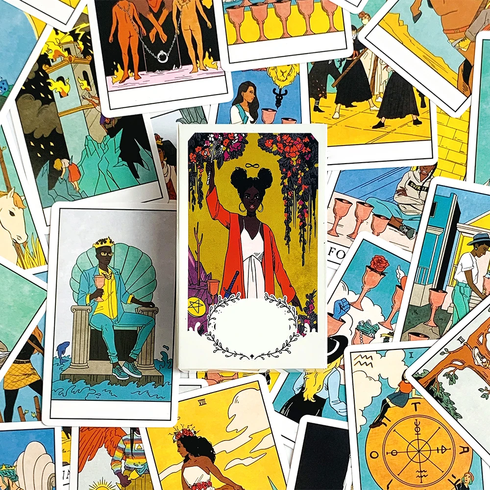 タロットデッキ 英語版 タロットカードデッキ ボードゲーム 運命占い 女性 女の子向け ボードデッキ ハロウィンやクリスマス用