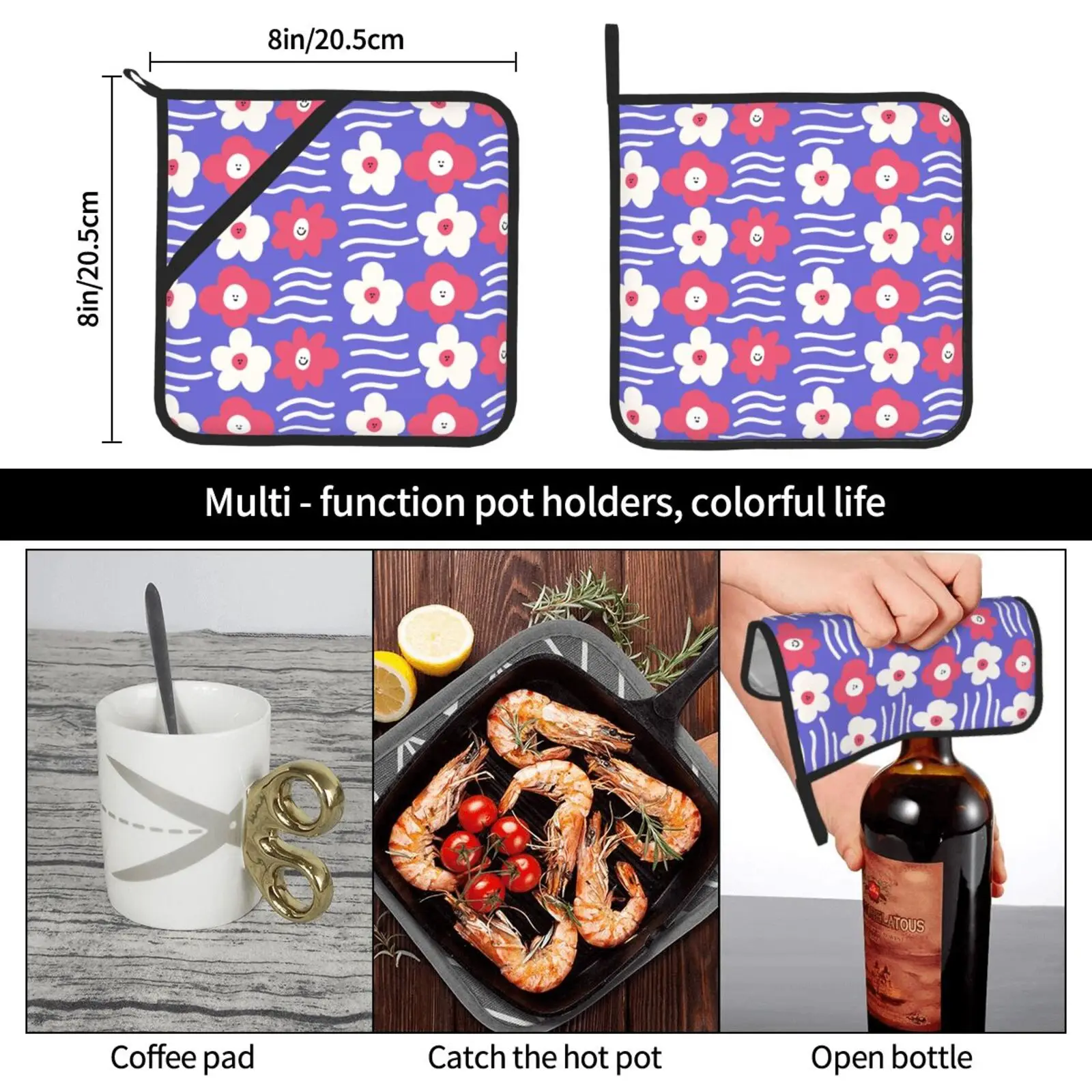 قدور مقاوم للحرارة للطبخ بالميكروويف ، حوامل أصيص زهور ، أطباق نهاية فرن الخبز ، المطبخ ، مجموعة من 2 #6