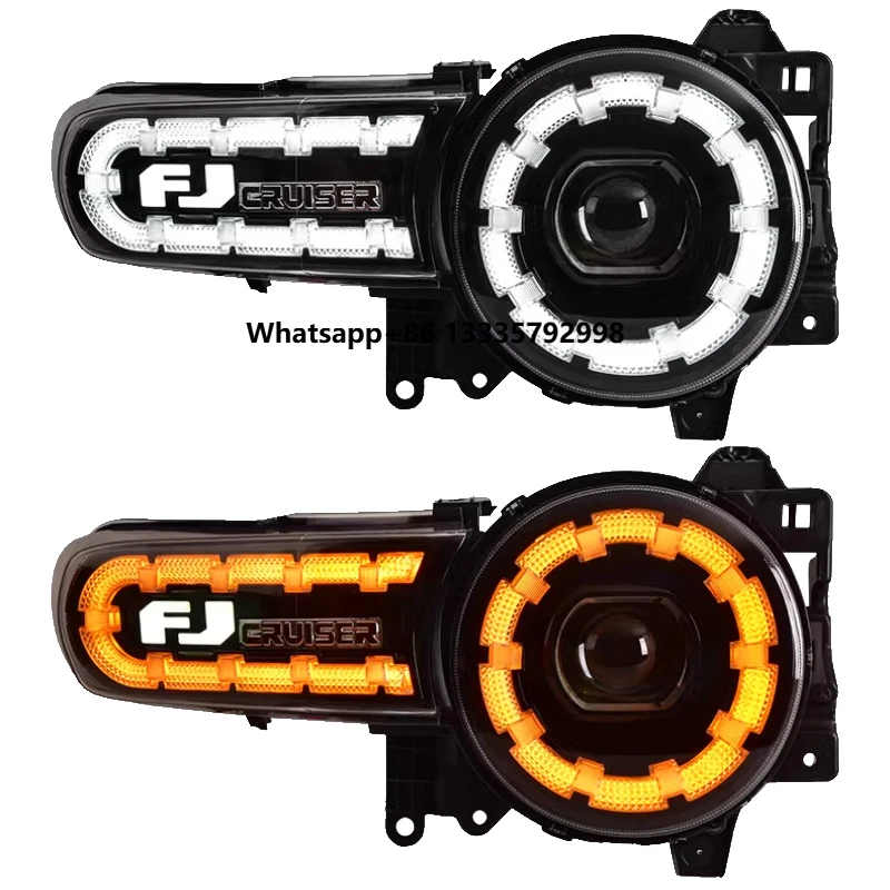 

ForToyota FJ Cruiser 2007-2020 Car Front Light Plug&Play Auto LEDtoyota fj Cruiser Parts Upgrade LED Head Lamp Assembly DRL