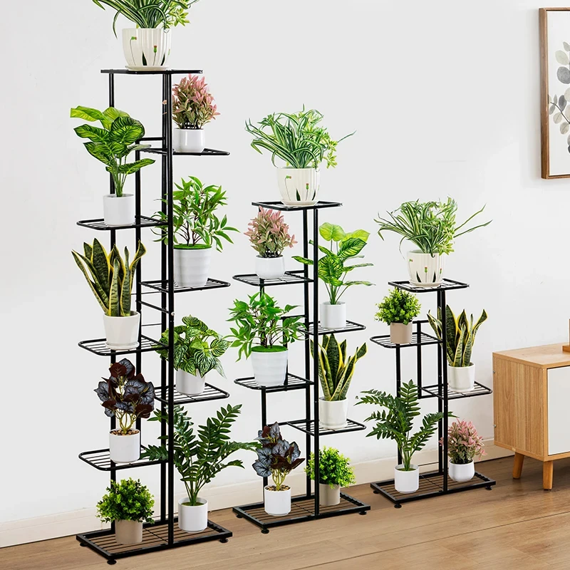 Plant Stand Stand For Flowers Iron 6/7/8Layers Plant Shelf Plant Organizer Storage Plant Holder Display Stand Garden Decoration