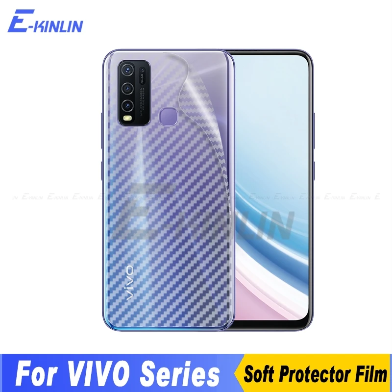 3D Carbon Fiber Back Cover Screen Protector For VIVO Y21G Y22s Y35 Y22 Y21T Y33T Y21 Y21s Y33s Y31 Y20i Y20 Y30 Y20s G Y30i Film