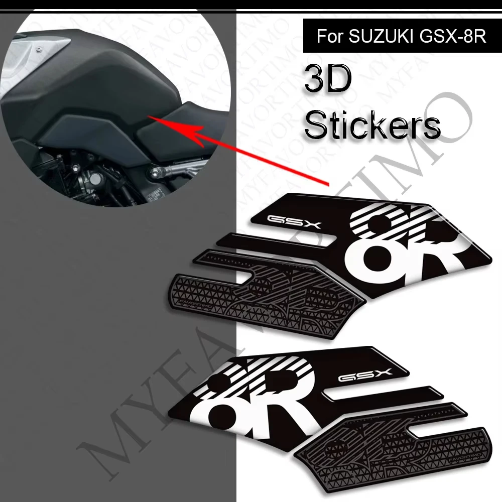 For Suzuki GSX-8R GSX 8R GSX8R Motorcycle Tank Pad Side Grips Gas Fuel Oil Kit Knee Protection Stickers Decals 2024 2025