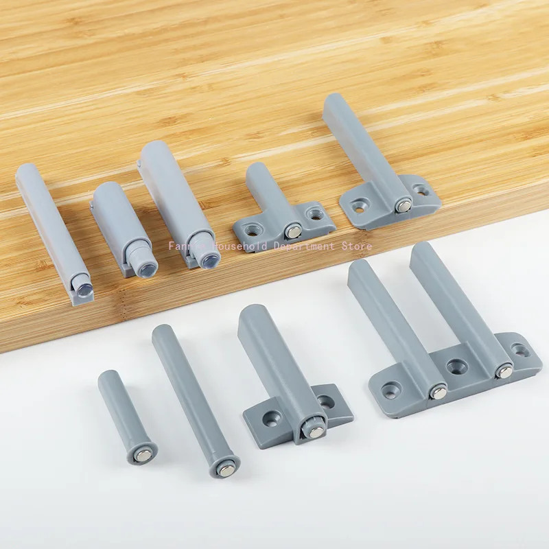 

10 шт. магнитных фиксаторов для дверей шкафов с функцией открывания нажатием и буфером для мебели