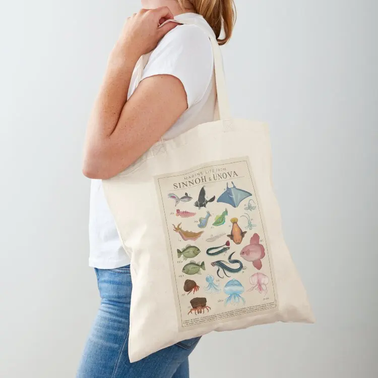 

Marine Life from Sinnoh & Unova Tote Bag Women's shopper bag bags woman 2025 Lady bag Women's