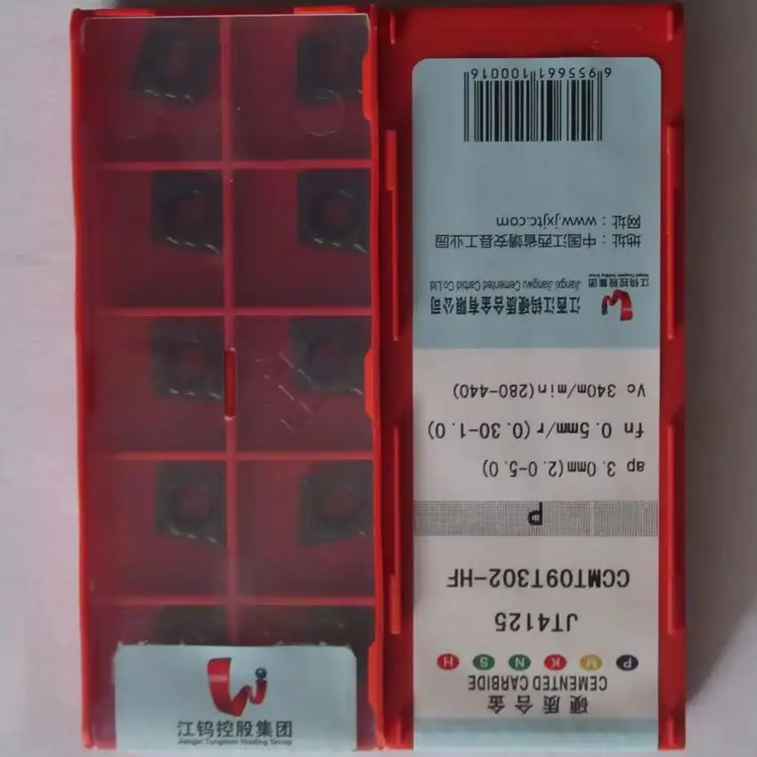 

CCMT09T302-HF JT1025A/CCMT09T302-HF JT1225/CCMT09T302-HF JT4025/CCMT09T302-HF-JT4125 JXTC CNC carbide inserts 10pcs/box
