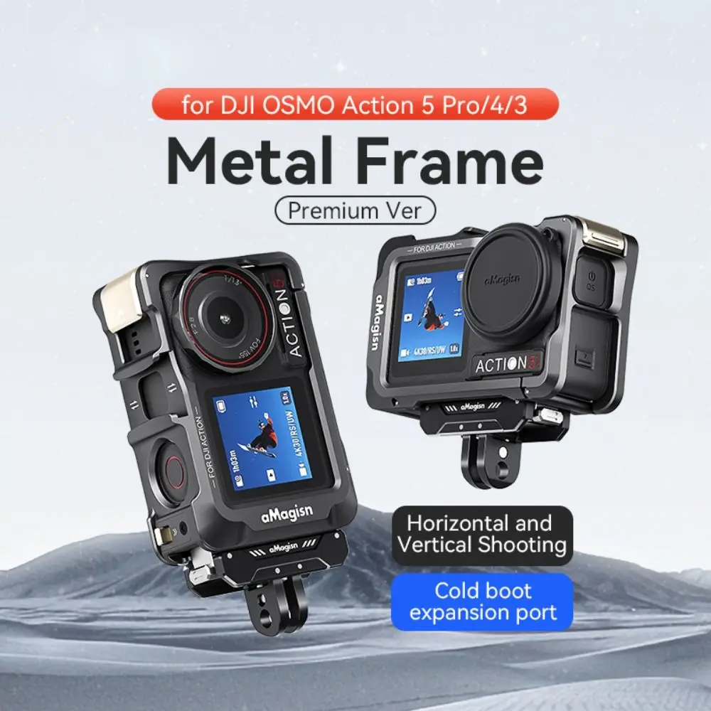 Quick Release Metal Frame Cage Protection Aluminium Alloy Protective Frame Case Accessories for DJI Osmo Action 5 Pro/4/3