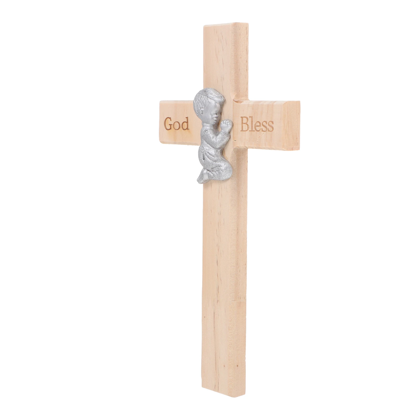 

Wooden Cross Christian Decor High Quality Environmental Friendly Smooth Surface Religious Inspiration Easy Storage Wall