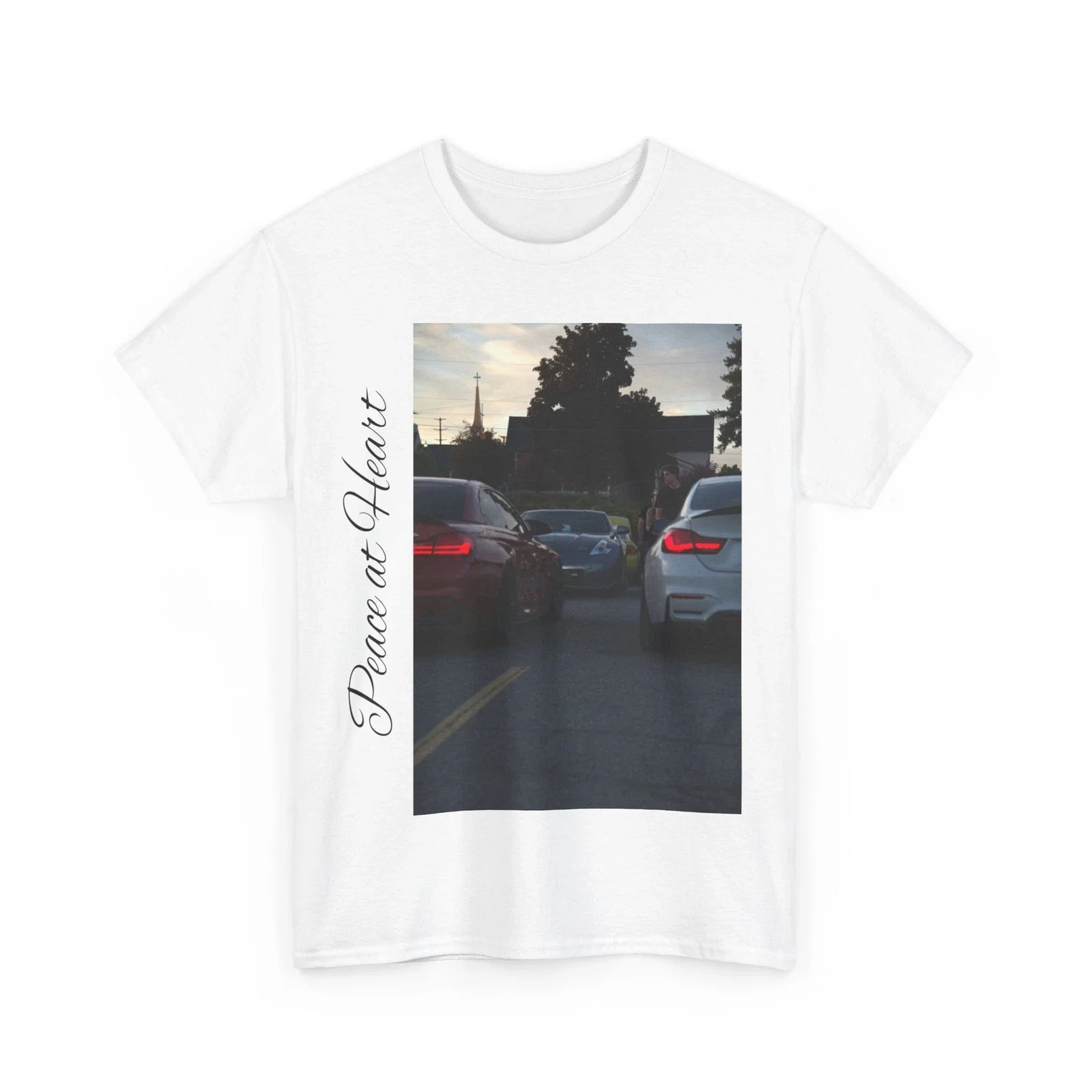

Car Photo Graphic Printing Summer Luxury Brand Pure Cotton Men's and Women's T-shirt Short Sleeve Street Fashion Trend Clothing