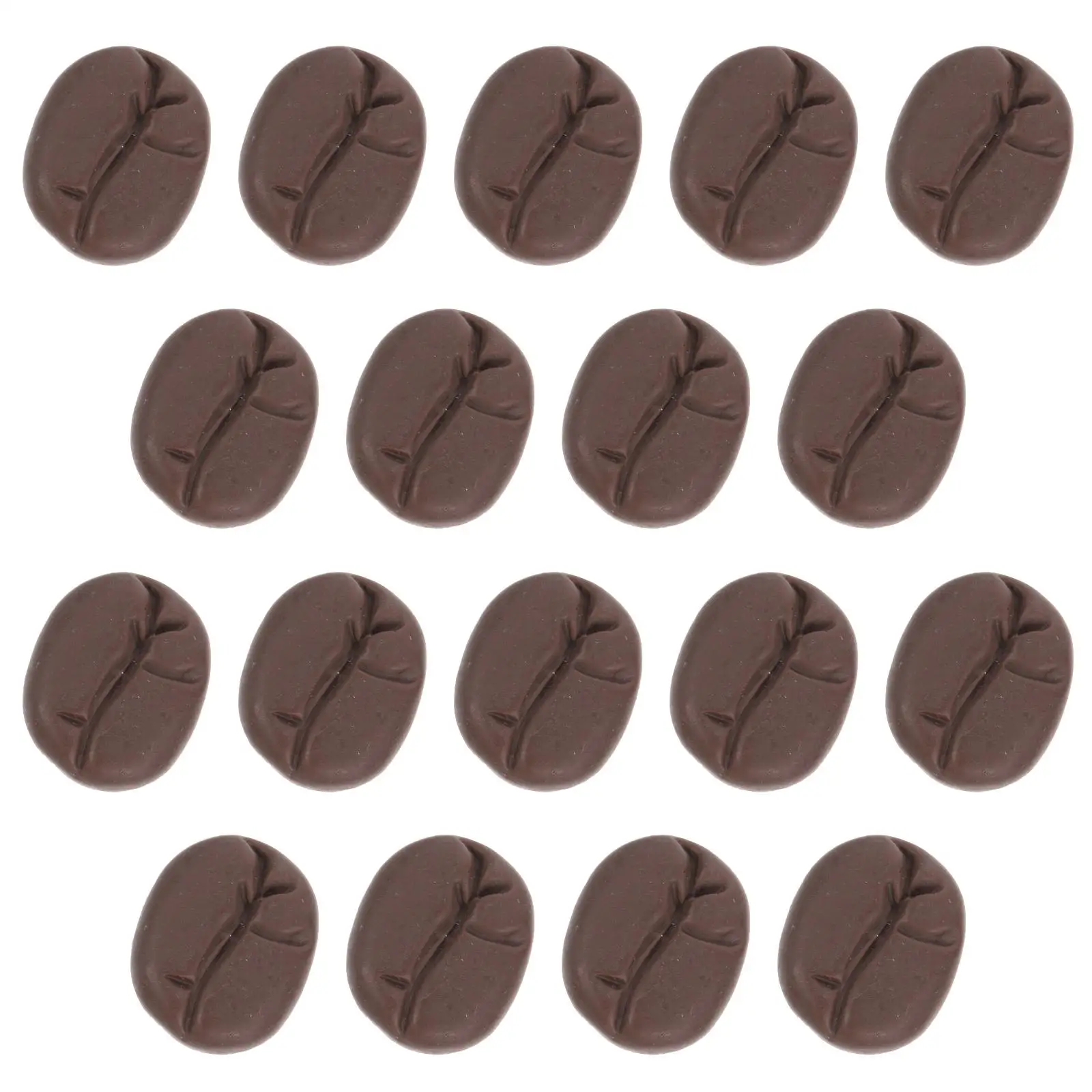 

50 Pcs Toy Simulated Coffee Beans Pretend Restaurant Playset Food Toys Model Decor for Kids Kitchen Child