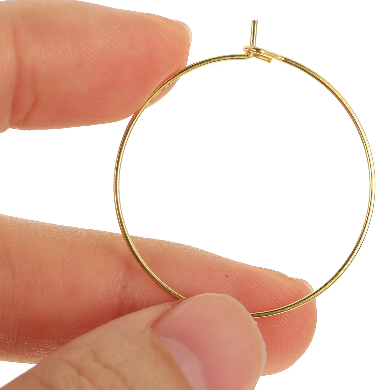 150 Piezas de Aros Redondos para Pendientes, para Fabricación de Joyería DIY, Componentes de Aro Metálico Ligeros y Elegantes, Perfectos para Perlas, Gemas y Colgantes
