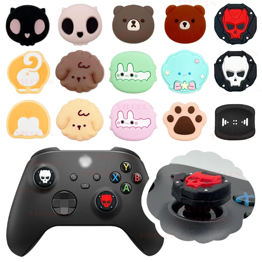 Patterned Thumb Grip Caps with Large Contact Area for Large Size Analog Sticks – Comfortable Joystick Cover for Switch2/PS5/Xbox