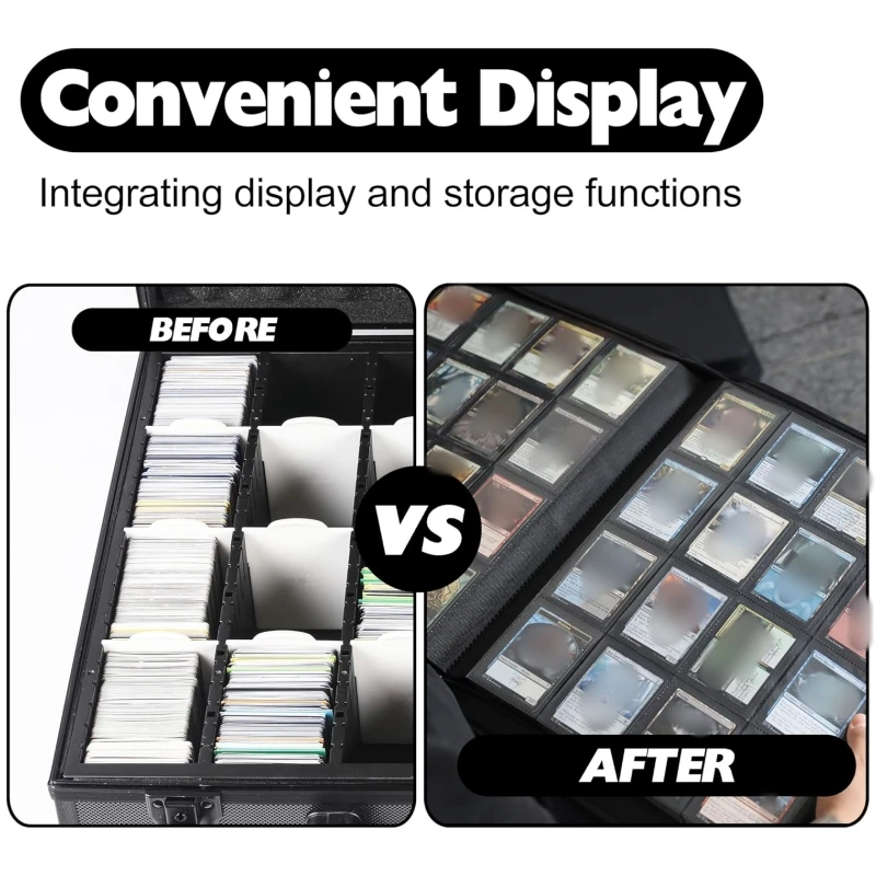 Premium 20 Pocket Card Binder –1280 Collection Binder Folder Card Album Card Holder Fit for TCG,MTG Football Play Cards