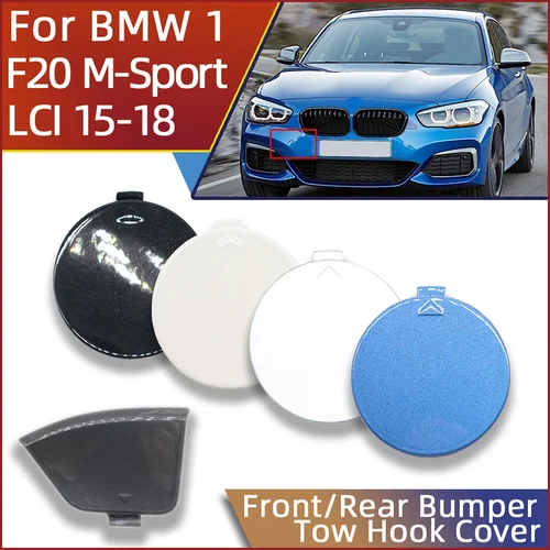 Imagen 1 del producto Tapa de la cubierta del gancho de remolque del parachoques para BMW Serie 1 F20 F21 LCI m-sport 2015-2018 51118064578 51128060301   Tapa de transporte de remolque Hatchback