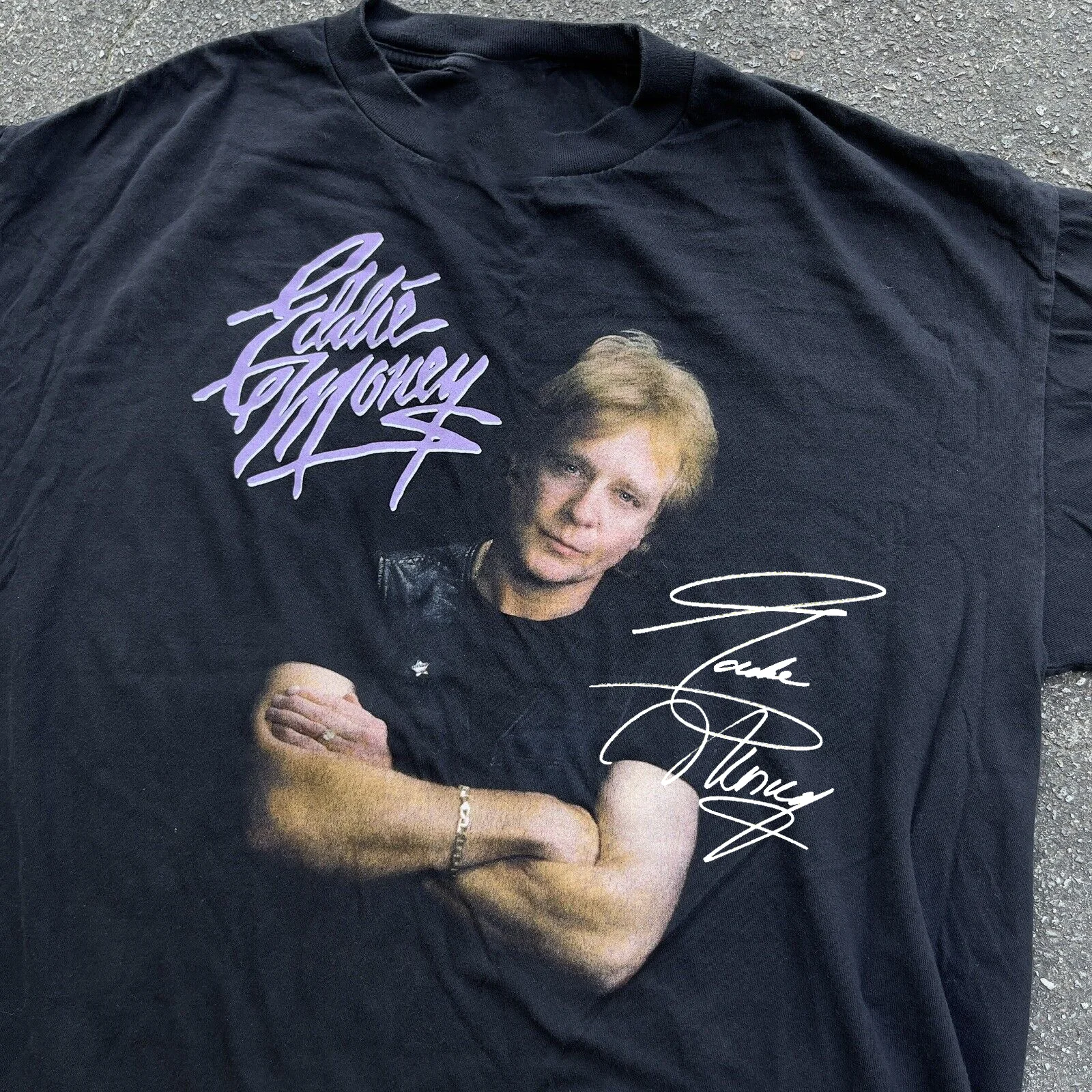 2003 Eddie Money Tour Signature Cotton Full Size Unisex T-shirt TMB2234