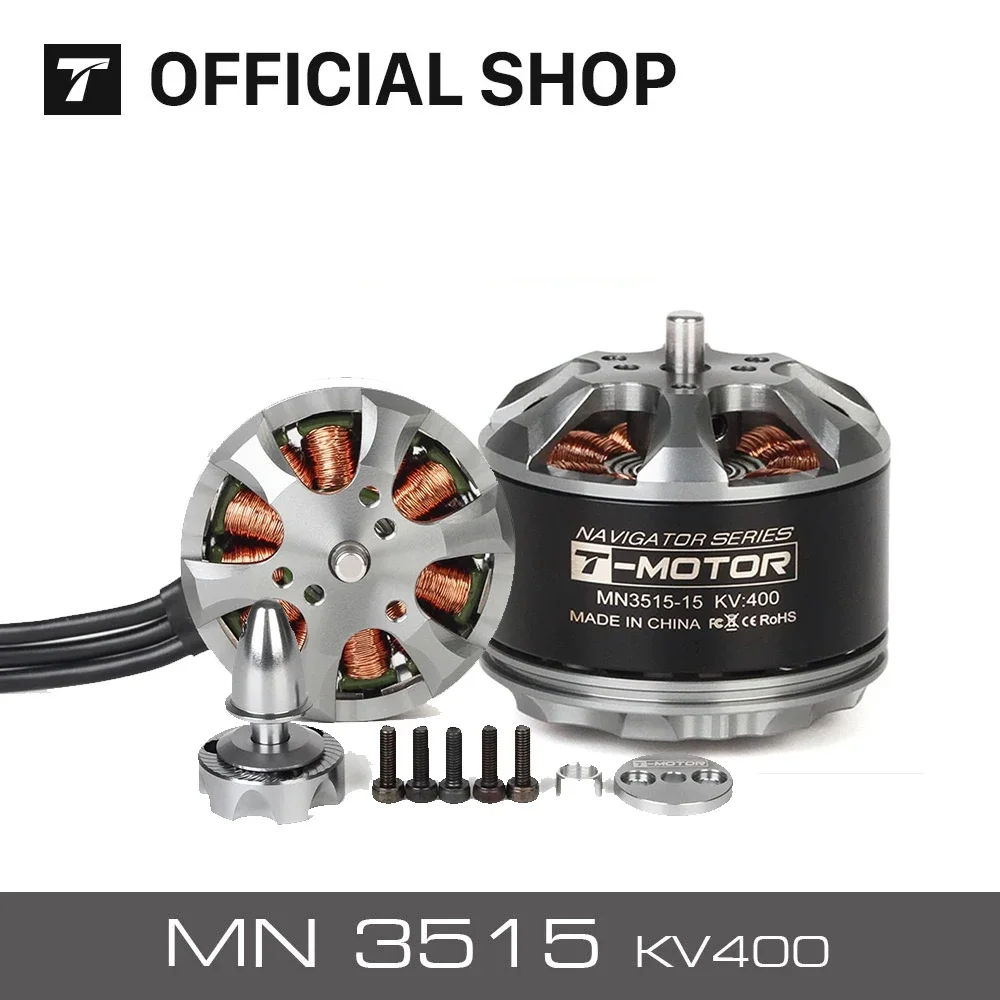 

T-MOTOR MN3515 KV400 High-Performance UAV Motor with 2.8kg Thrust for Multicopter aircraft boats planes helicopter rotors
