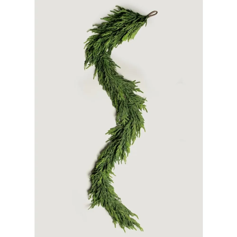 

Real Touch Deluxe Norfolk Pine Garland - 96" 90% Plastic, 10% Metal Wire