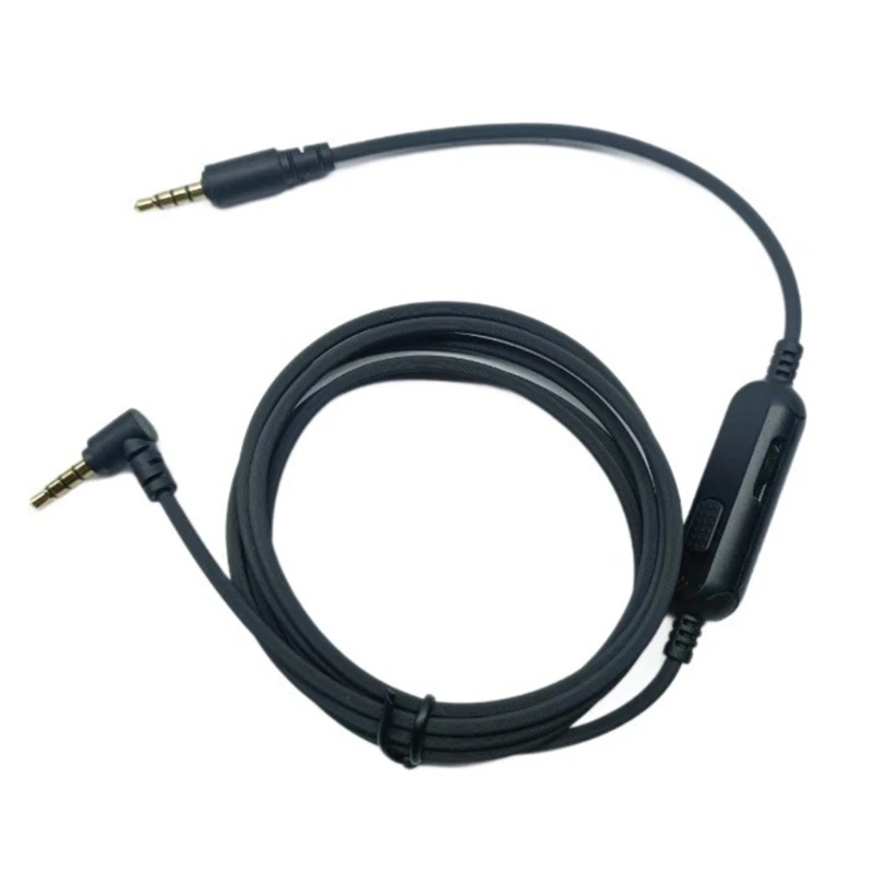 Extensión cable para auriculares Nari, cables flexibles, enchufe chapado en oro D46B