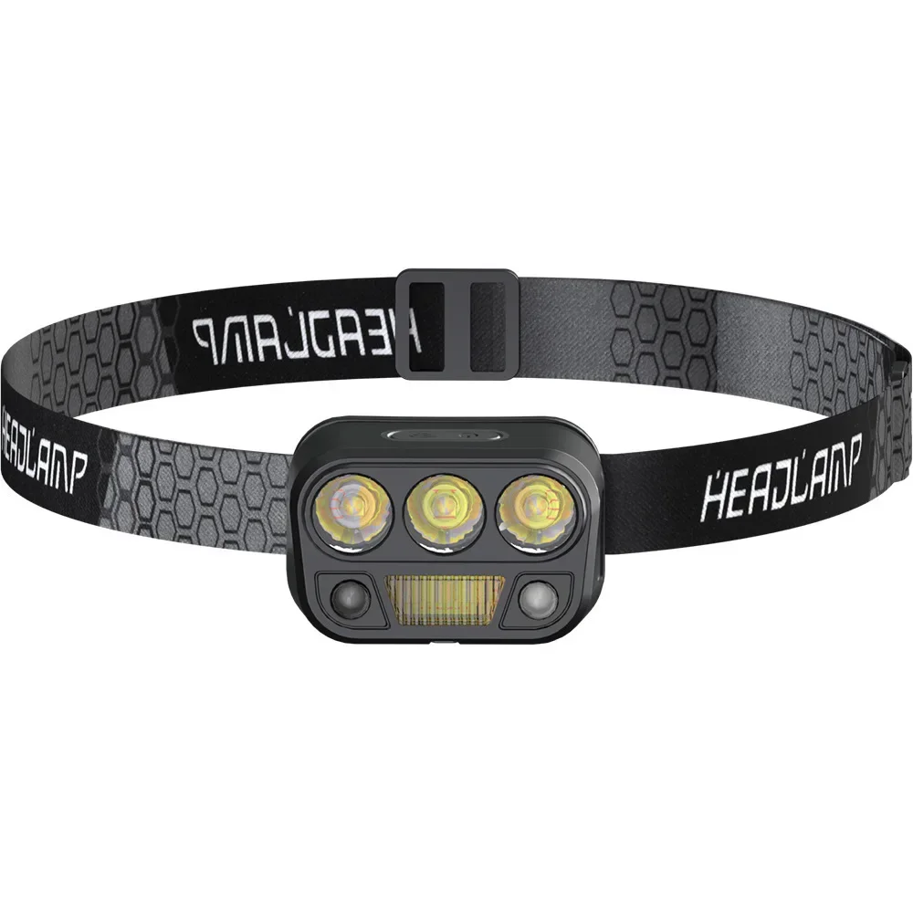

Rechargeable Super Bright XPG+COB LED Headlamp - Sensor & Battery Indicator for Camping Fishing