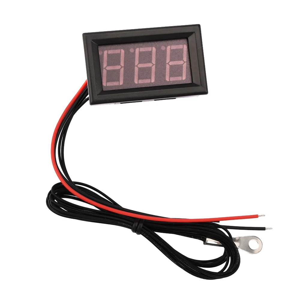 DC4-28V 0.56 Inch 3 Bits Digital Thermometer LED Temperature Meter Sensor with NTC 3950 100K Sensor Probes -50~210℃/-58~410℉