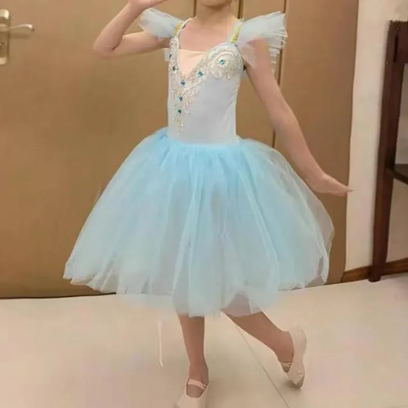 

Summer Tutu Ballet Dress Girl Outfit Vestidos Children's Day Princess Dance Costume Girls Dresses Ballet Leotards Kids Clothes