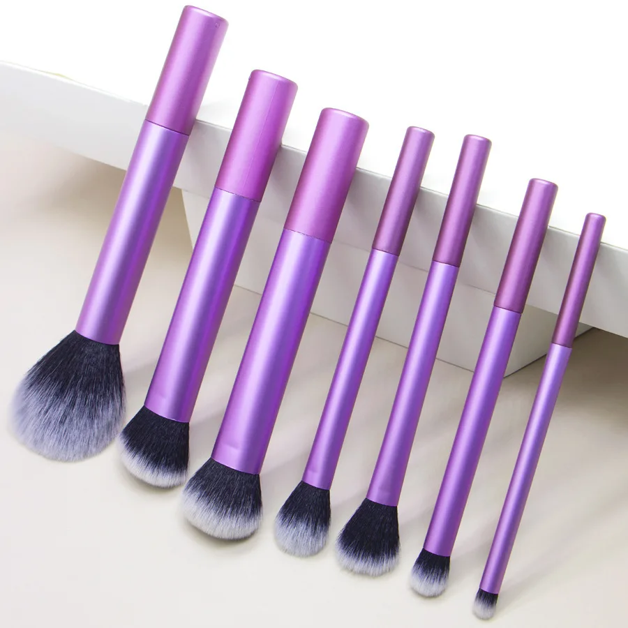 

Professional 7 makeup brushes tools Brush Set Full Powder Brush Concealer Eyeshadow Brush Blush Brush Portable Beauty