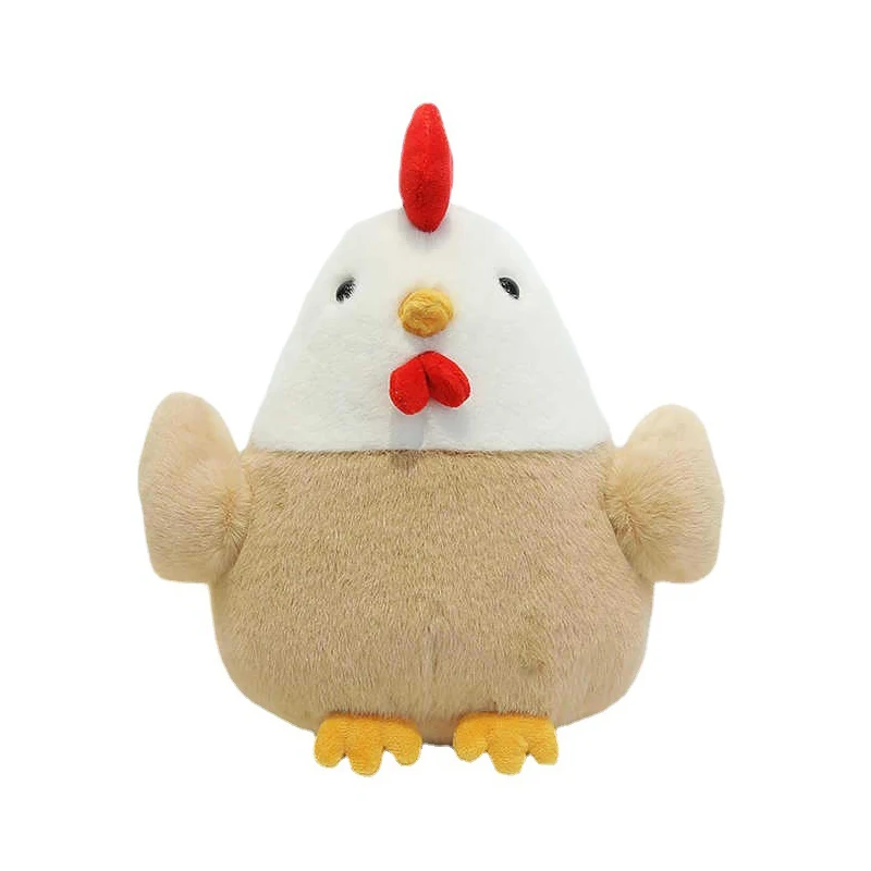 23CM Cute Chicken Plush Doll Toys Children Animal Hen Plush Toy Boys Girls Sleeping Soft Stuffed Chicken Doll Birthday Gifts