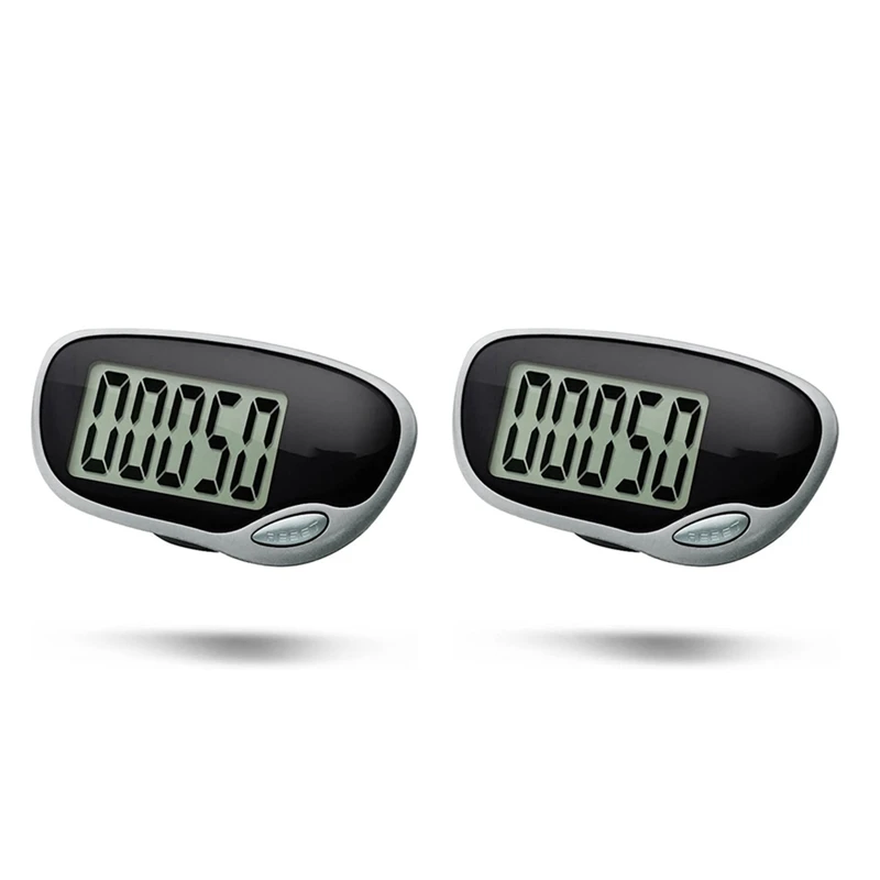 2X Pedometer For Walking, Accurate Pedometer With Big Display And Belt Clip For Men Women Kids And Elders