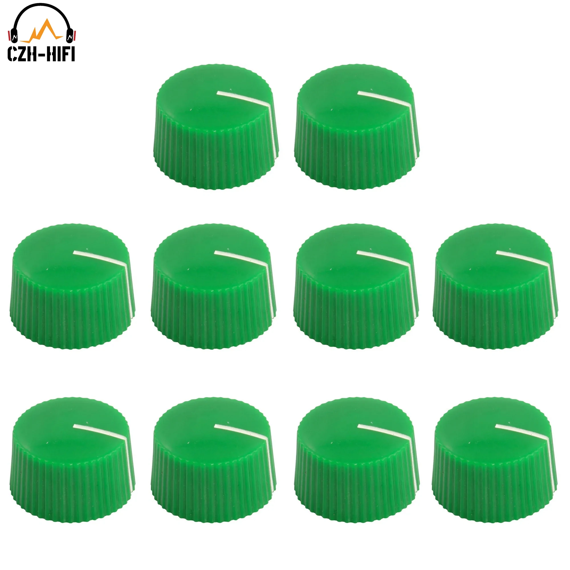 10pcs 21x12mm ABS Plastic Set Pointer Knob Button Cap for Guitar AMP Effect Pedal Stomp Box Overdrive DJ Mixer Volume Control