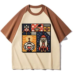 Pikmin t-shirt girl kawaii aesthetic Pop Culture hip hop Comfortable Gothic tshirt Graphic 2000s hip hop Trendy harajuku