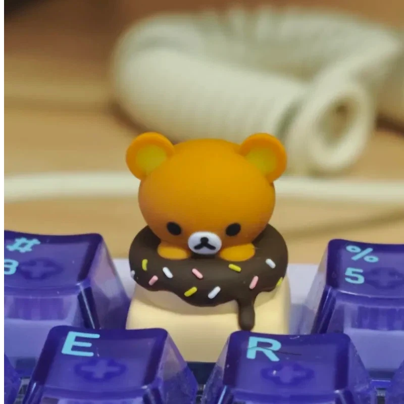 

Japanese Rilakkuma cute keycap personalized resin creative mechanical keyboard cap replaceable customized ESC gift