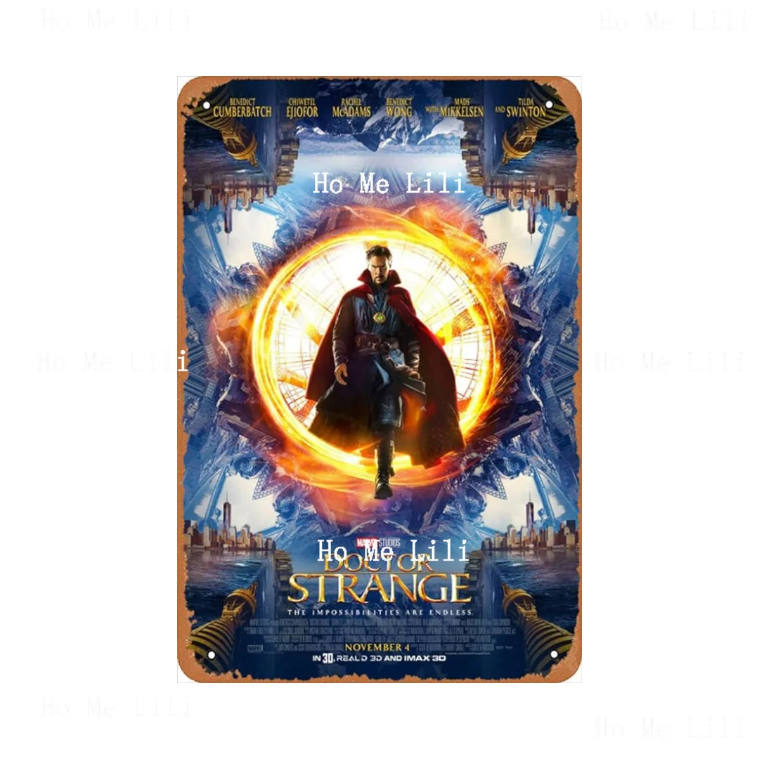 Doctor Strange The Impossibilities Are Endless 2016 Movie Poster Wall Home Wall Art Metal Tin Sign