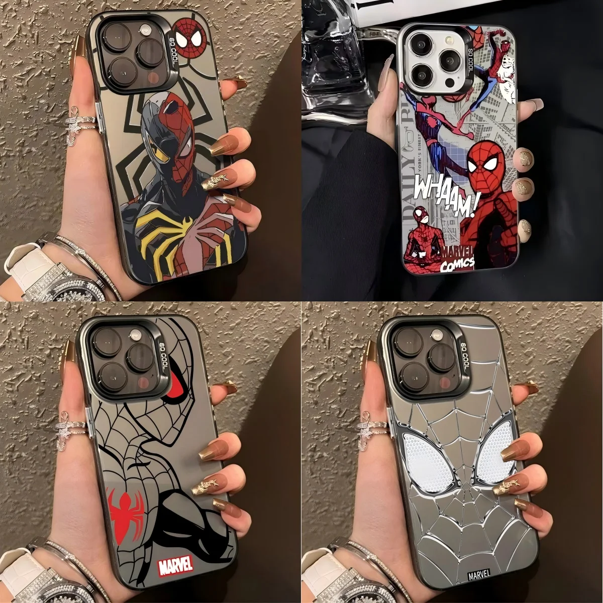 Luxury Spiders-Mans Eyes Phone Case for Samsung Galaxy A37 A57 A17 A07 A16 A06 A35 A55 A25 A05 A15 A56 A54 A36 A34 A24 A26 4G 5G