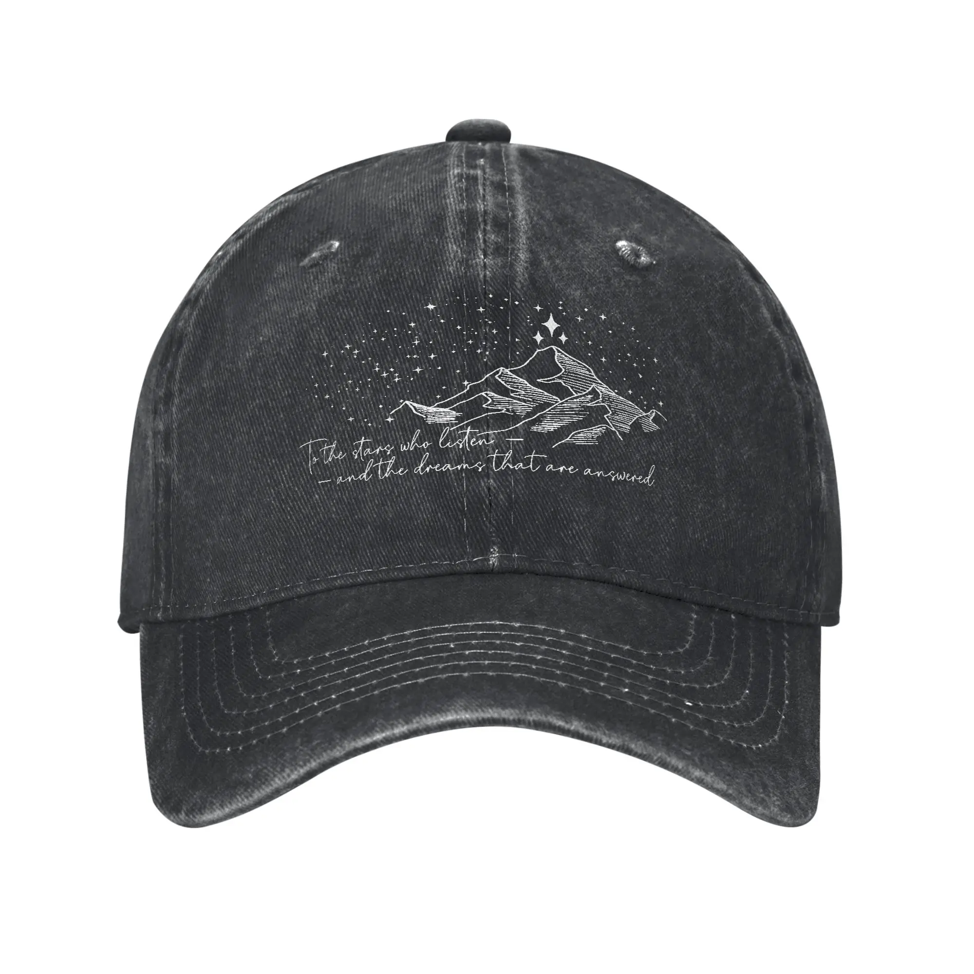 ACOTAR to the stars quote Fashion Baseball Cap  Sweat Wicking Sun Hats  Driving Sun Hats