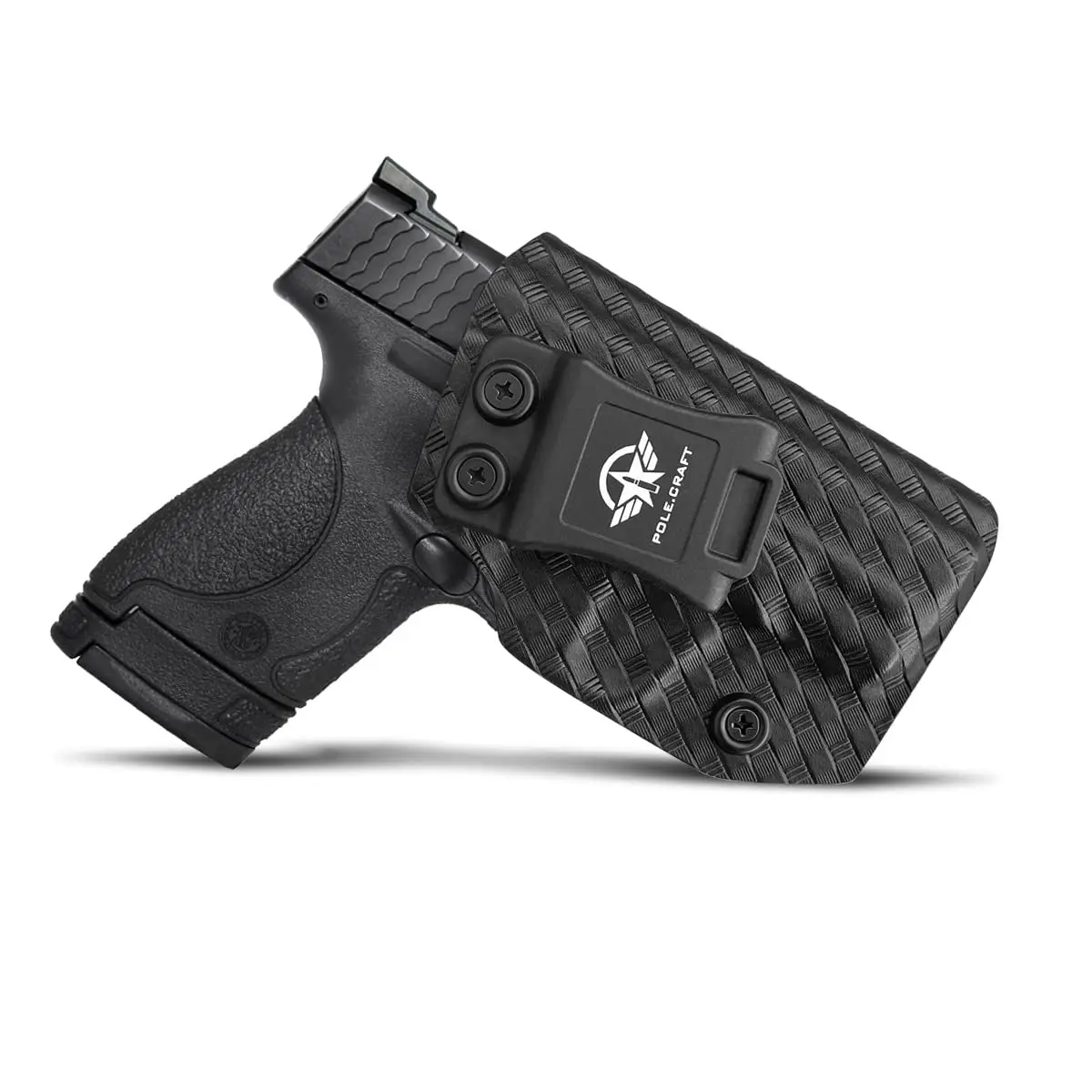 Imagem -03 - P-escudo mm Carbon Fiber Kydex Holster Custom Fit Mm. 40 31 com o Laser Integrado do Traço do Carmesim m &