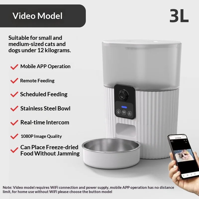 Comedero automático WiFi con cámara inteligente para perros y gatos - imagen 2