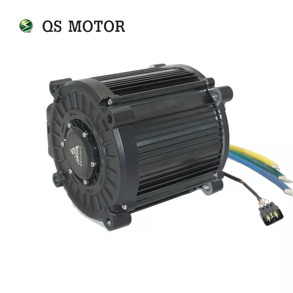 QS MOTOR QS180 90H 8000W محرك متوسط المحرك 72V للدراجة الترابية للطرق الوعرة والدراجات النارية الإلكترونية عالية السرعة