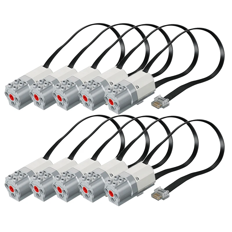 10 Uds. Piezas de motores medianos WeDo aptas para 45300 WeDo 2,0 juego de ladrillos de núcleo Motor 21980 45303 electrónica Mindstorms juguetes educativos