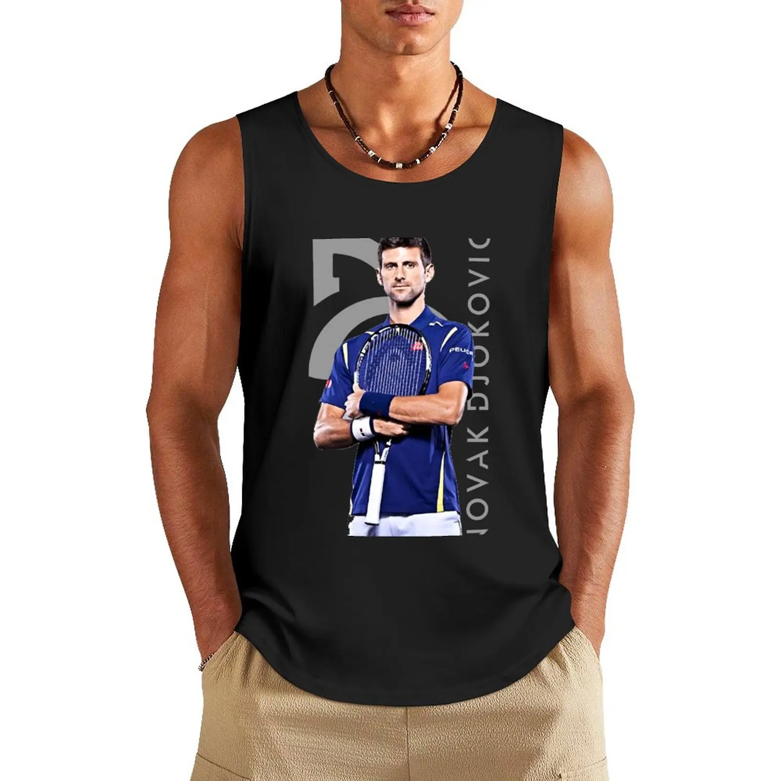 novak For Fans Tank Top Vests sleeveless shirt man sleeveless vests T-shirt man