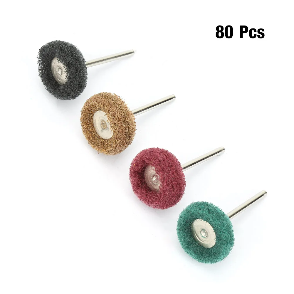 50/100pcs Buffing Wheel Rotary Tool Mini Drill Abrasive Brush For Dremel Rotary Tool Accessories Watch Jewelry Polish Buffer Kit