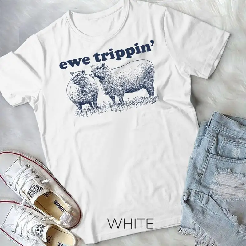 Sheep Farmer Ewe Trippin Funny Sheep Pun Unisex T shirt
