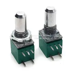 3PCS RK097 Type 5 Pin B5K B10K B50K Walkie Talkie Volume Switch Singing Machine Megaphone Adjustable Potentiometer D Shaft 15MM