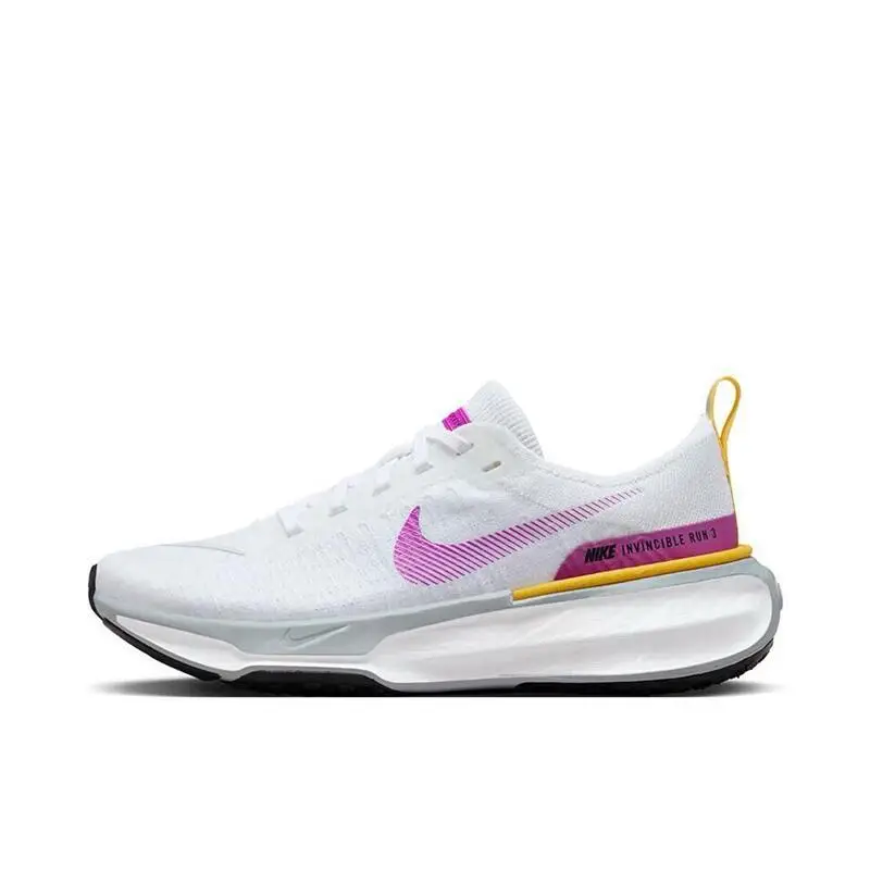 Nike ZoomX Invincible Run Flyknit 3 Men's and Women's White Green Cushioned Air Cushion Fashion Wear Resistant Shoes