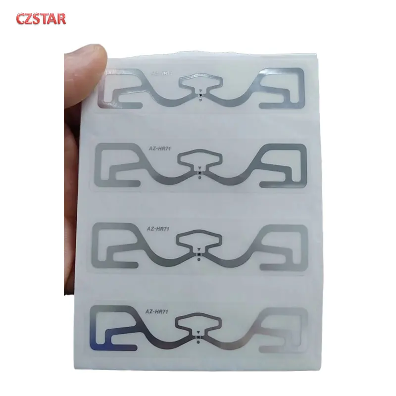 Czstar 50 قطعة impinj M730 طويلة المدى uhf rfid العلامة ملصق AZ هوائي 860-960 ميجا هرتز epc gen2 iso18000-6c uhf rfid التسمية البطانة الرطبة