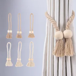 Magnetic Curtain Hooks Tiebacks Tie Backs Wooden Buckle Clips Holdbacks Curtain Tie For Living Room Bedroom Home Decoration