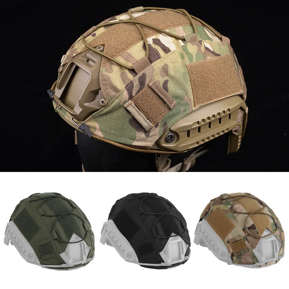غطاء خوذة سريع لخوذة الصيد غطاء قماشي ثابت مع حماية مقاومة للانزلاق والخدش
