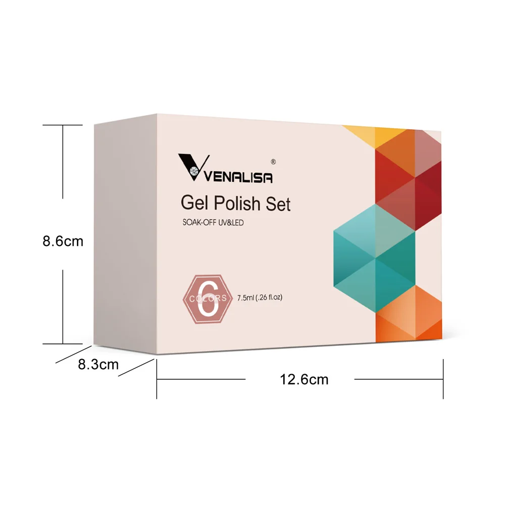 Venalisa Nagel-Gel-Nagellack, Herbstfarbe, TPO-frei, Herbstsaison, Gel-Nagellack-Set, Soak Off UV-LED, semi-permanentes Nagelgel, 6 Stück/Set – Detail 3