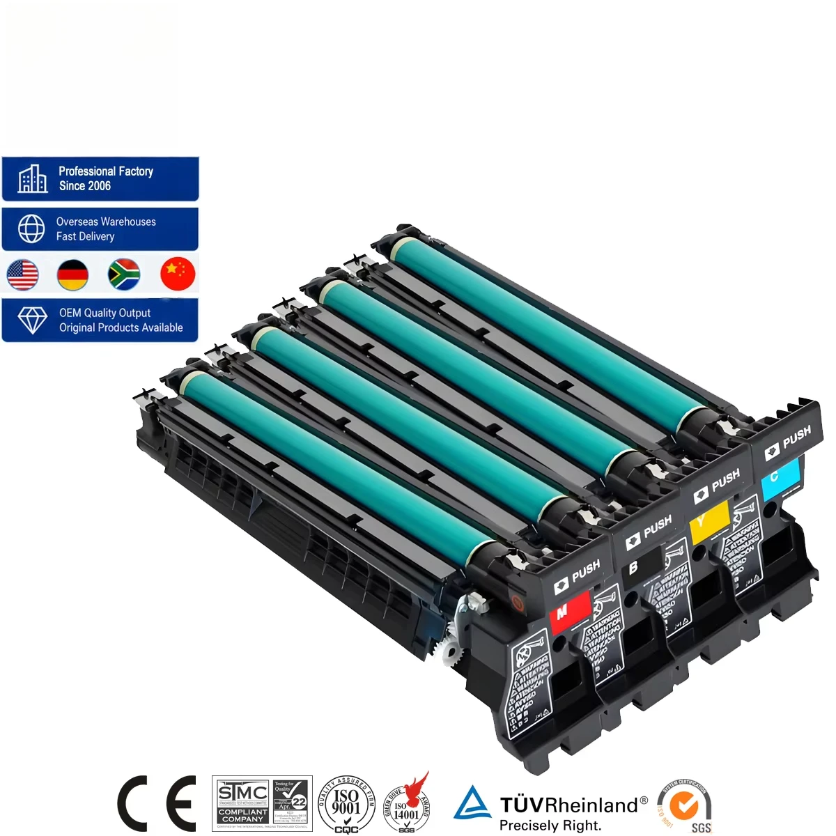 IBEST Compatible Drum Unit Konica Minolta Bizhub C200 for Konica Minolta IU212 A0DE0GF A0DE01F A0DE0AF A0DE05F Drum Cartridge