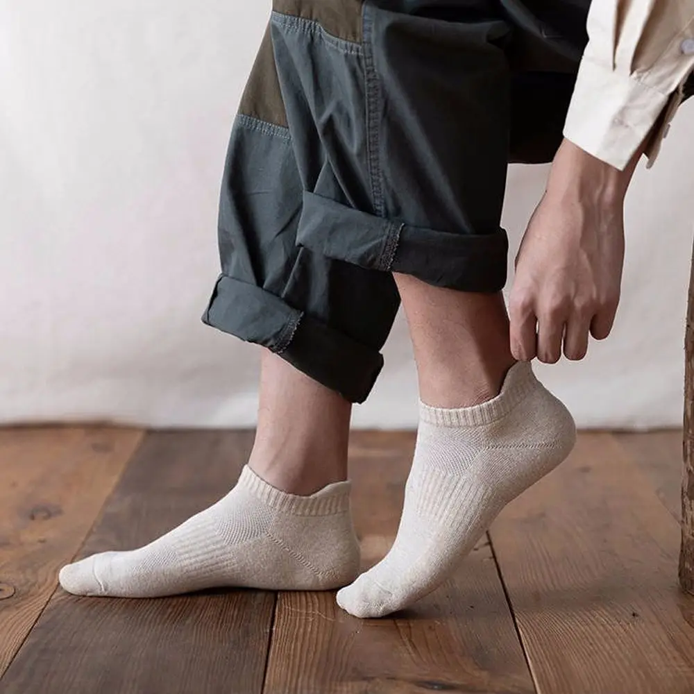 Invisible Casual Cotton Summer Comfortable Mesh Men's Socks Boat Socks Hosiery Low-top Socks