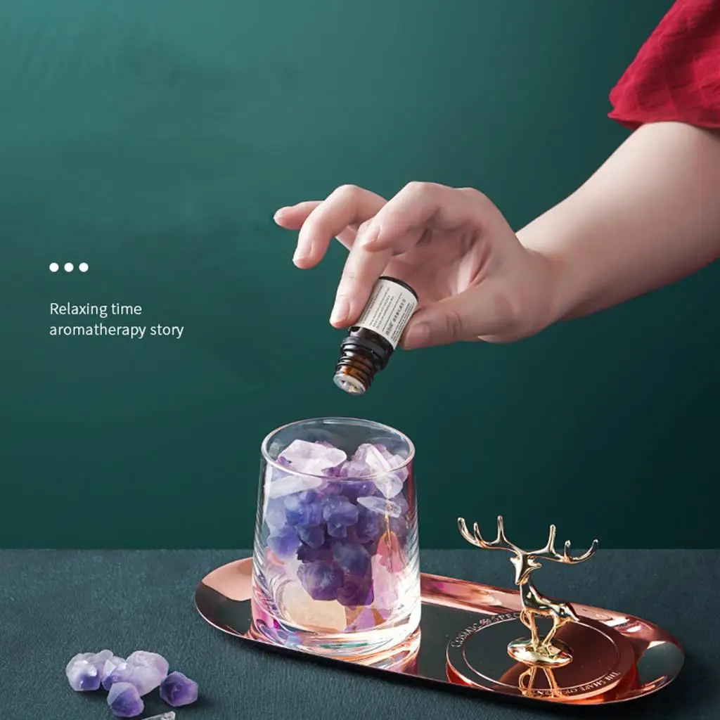 

Aroma Crystal Stone Diffuser Essential Oil Diffuser with Tray
