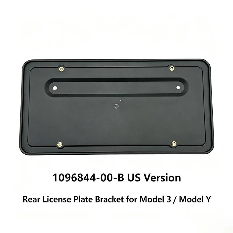 Rear License Plate Bracket Compatible with Tesla Model 3 / Model Y US Spec OEM 1096844-00-B